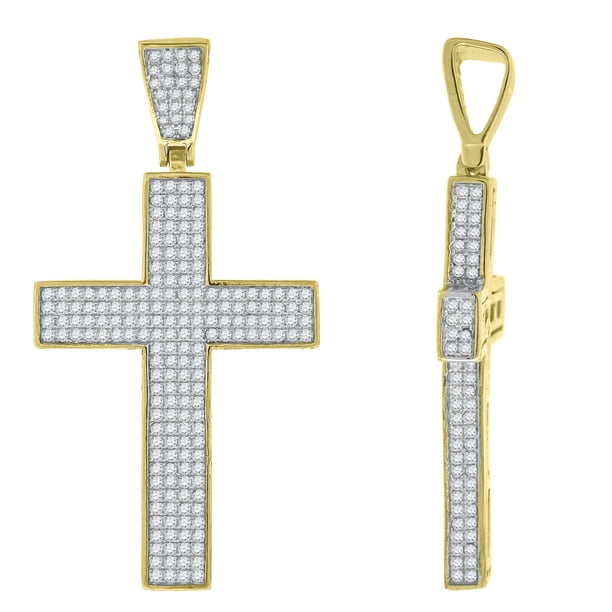 FB Jewels 925 Sterling Silver Yellow-Tone CZ Key Religious Pendant Charm FB Jewels 925 Sterling Silver Yellow-Tone CZ Key Religious Pendant Charm